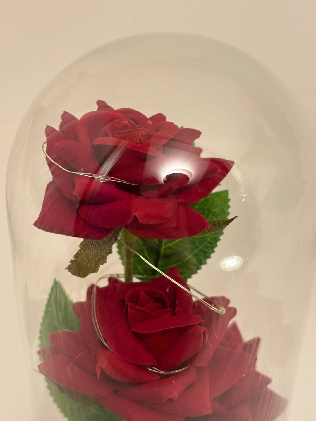 Valentines Enchanted Rose in Glass Dome with Lights image indicator(4)