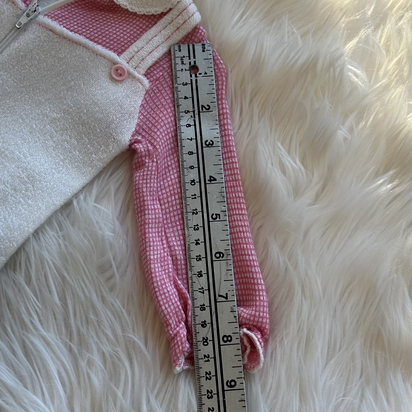 Tiny Tots Knitting Vintage 1982 Onesie Jumper Baby Size 9M - photo 5