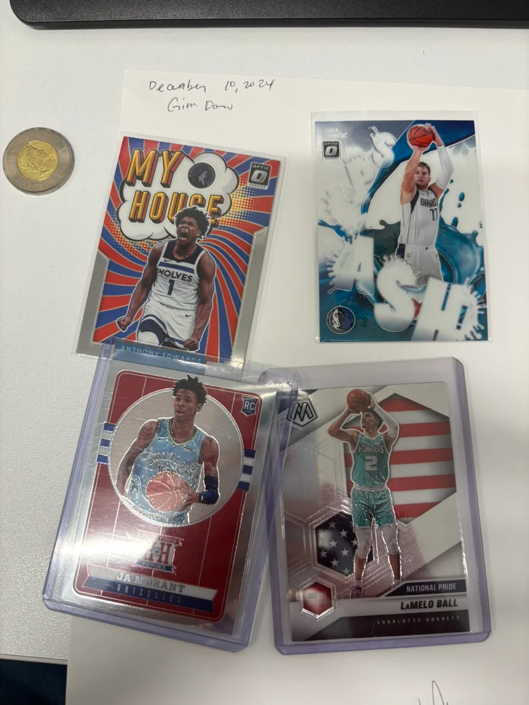 4 NBA Basketball Cards thumbnail