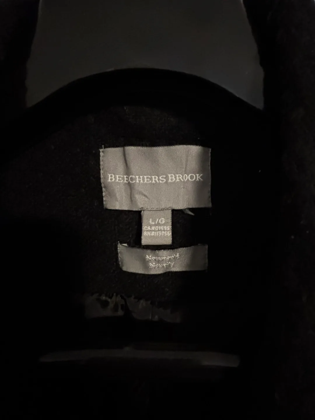 Beechers Brook Black Wool Blend Peacoat image indicator(2)