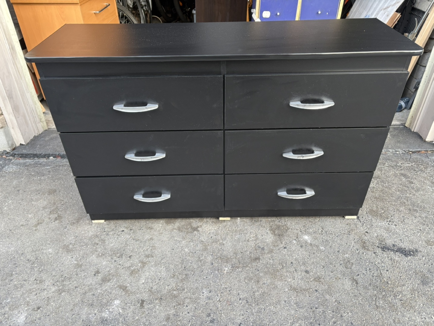 Black 6 Drawer Dresser - photo 2