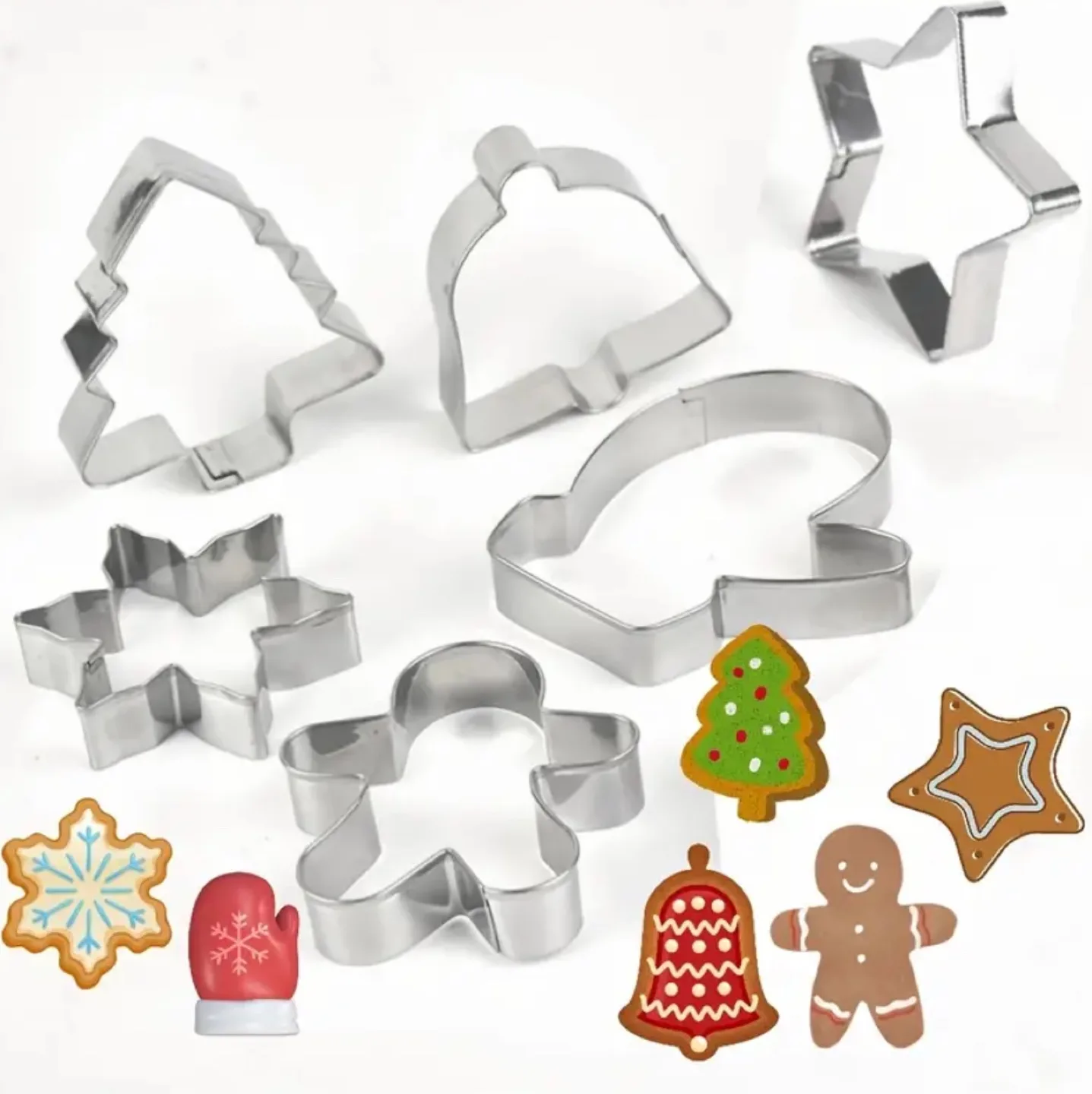 NEW Christmas Cookie Cutters - Set of 6 image indicator(2)
