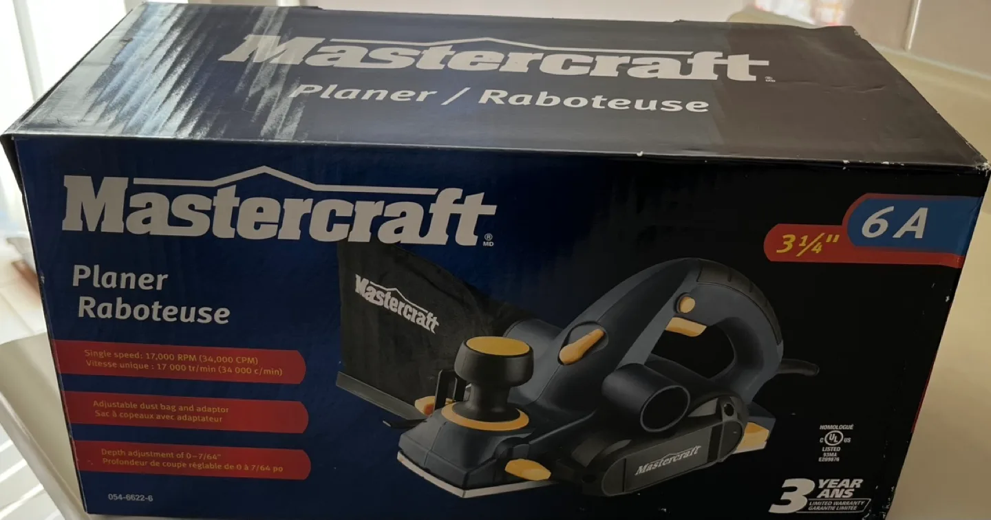 Mastercraft 6 A Planer, 3-1/4-﻿﻿Mastercraft 6 A Planer  BNIB image indicator(2)