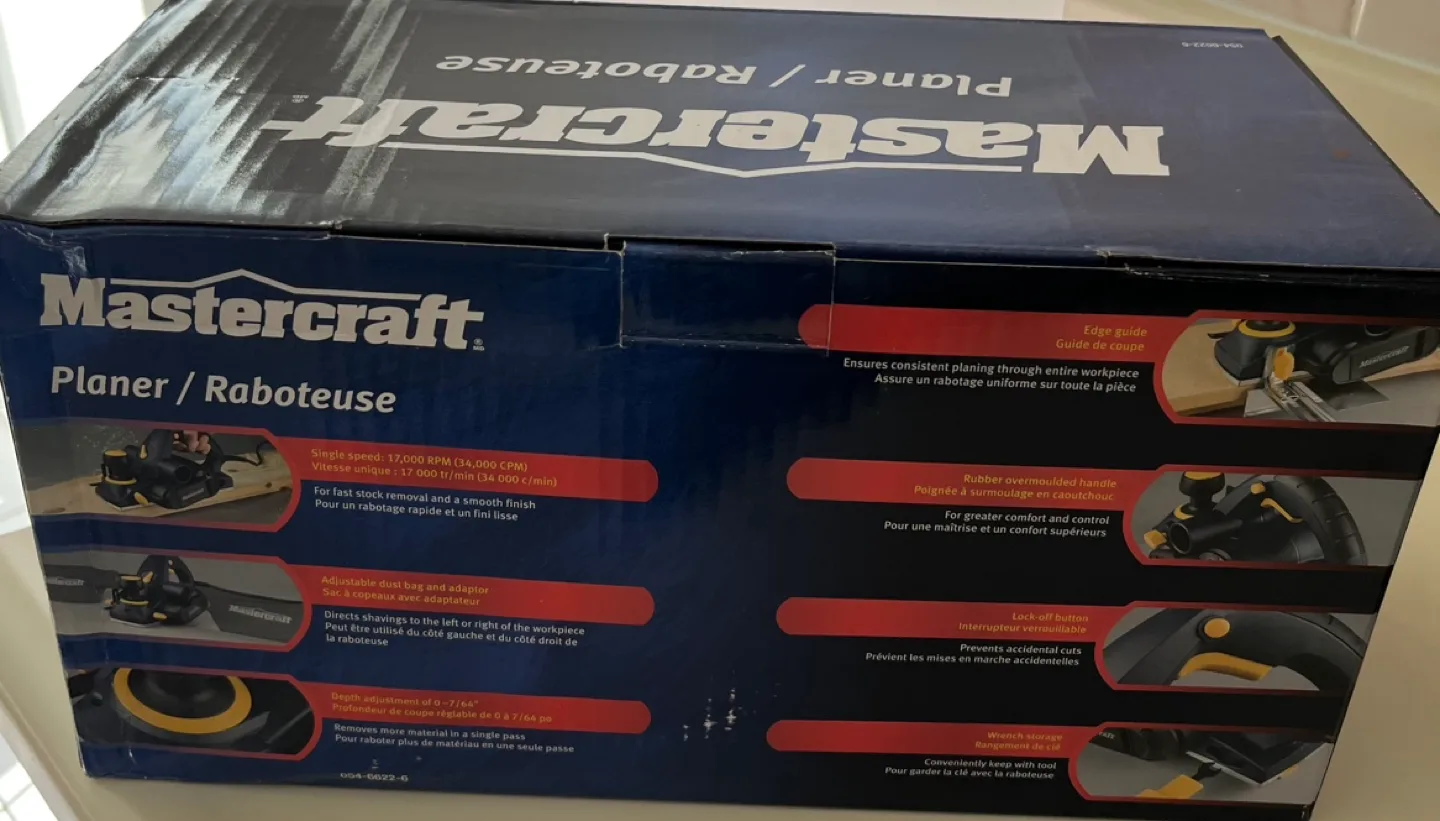 Mastercraft 6 A Planer, 3-1/4-﻿﻿Mastercraft 6 A Planer  BNIB image indicator(3)