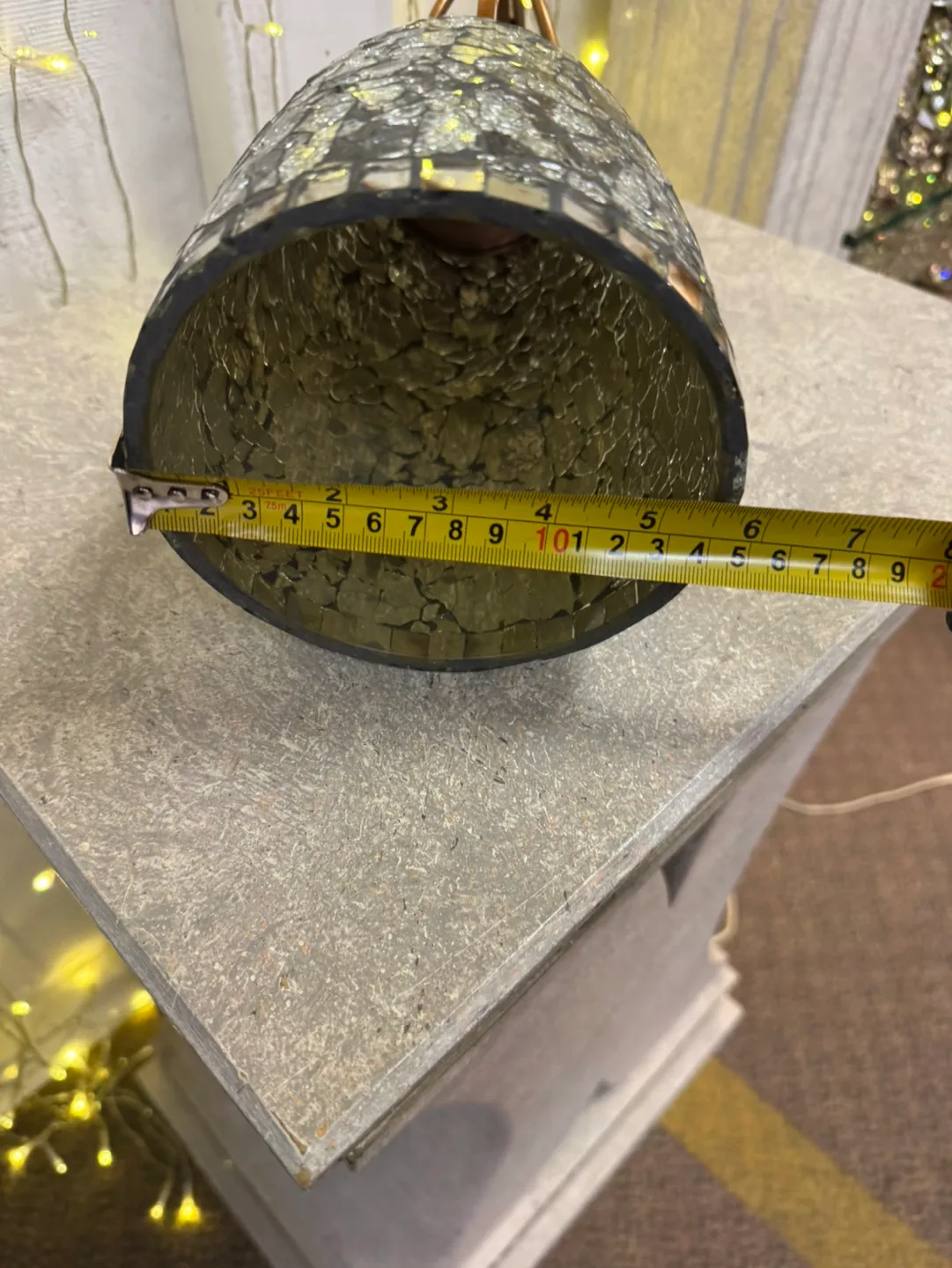 Set of 2 Mosaic  Wall Candles Holder image indicator(8)