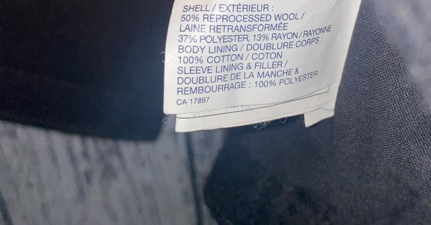 Baby Gap Black Wool Coat 4T image indicator(3)