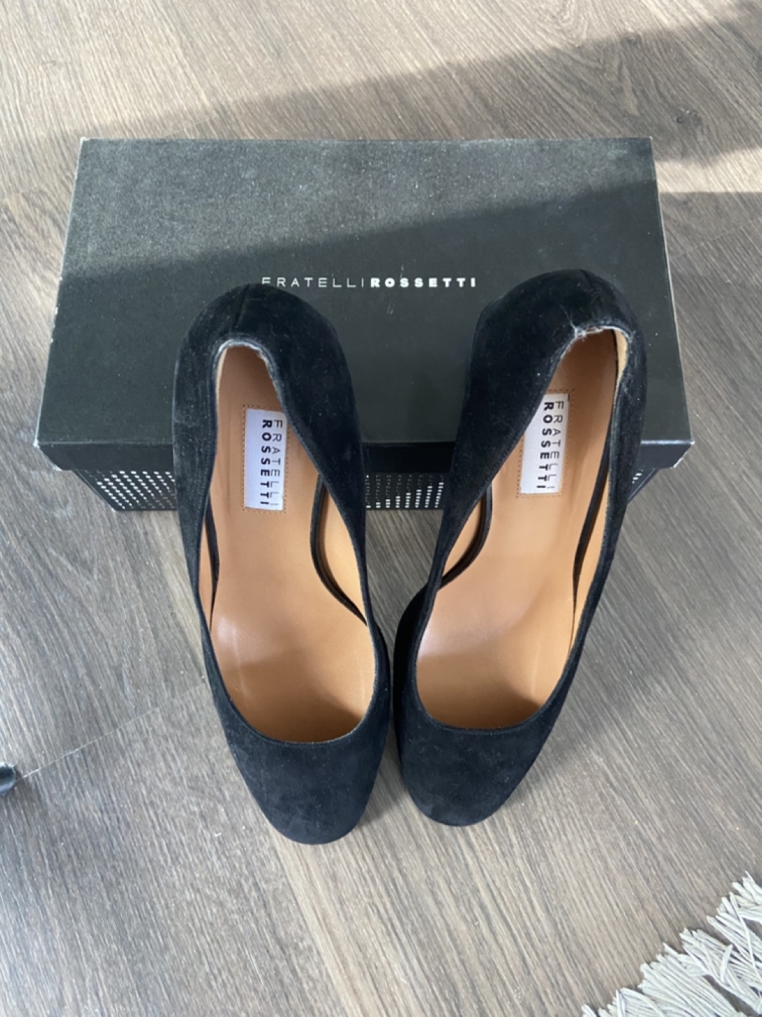 Fratelli Rossetti Black Suede Heels - photo 4