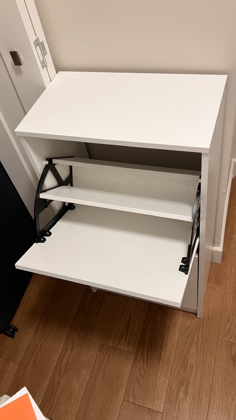 IKEA White Shoe Cabinet - photo 2