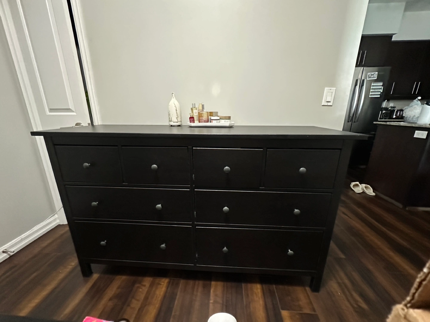 ikea hemnes 8 drawer chest dresser black brown Ikea Hemnes 8-Drawer Dresser, Black-Brown Complete Assembly HD 903.186.07
