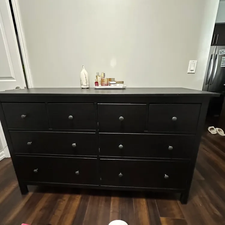 IKEA HEMNES 8-Drawer Dresser Black-Brown | Karrot IKEA HEMNES 8-Drawer Dresser Black-Brown | Karrot