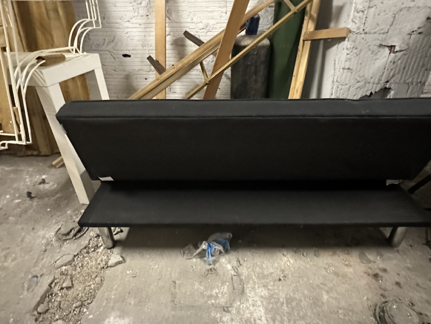 Black Futon Couch - photo 2