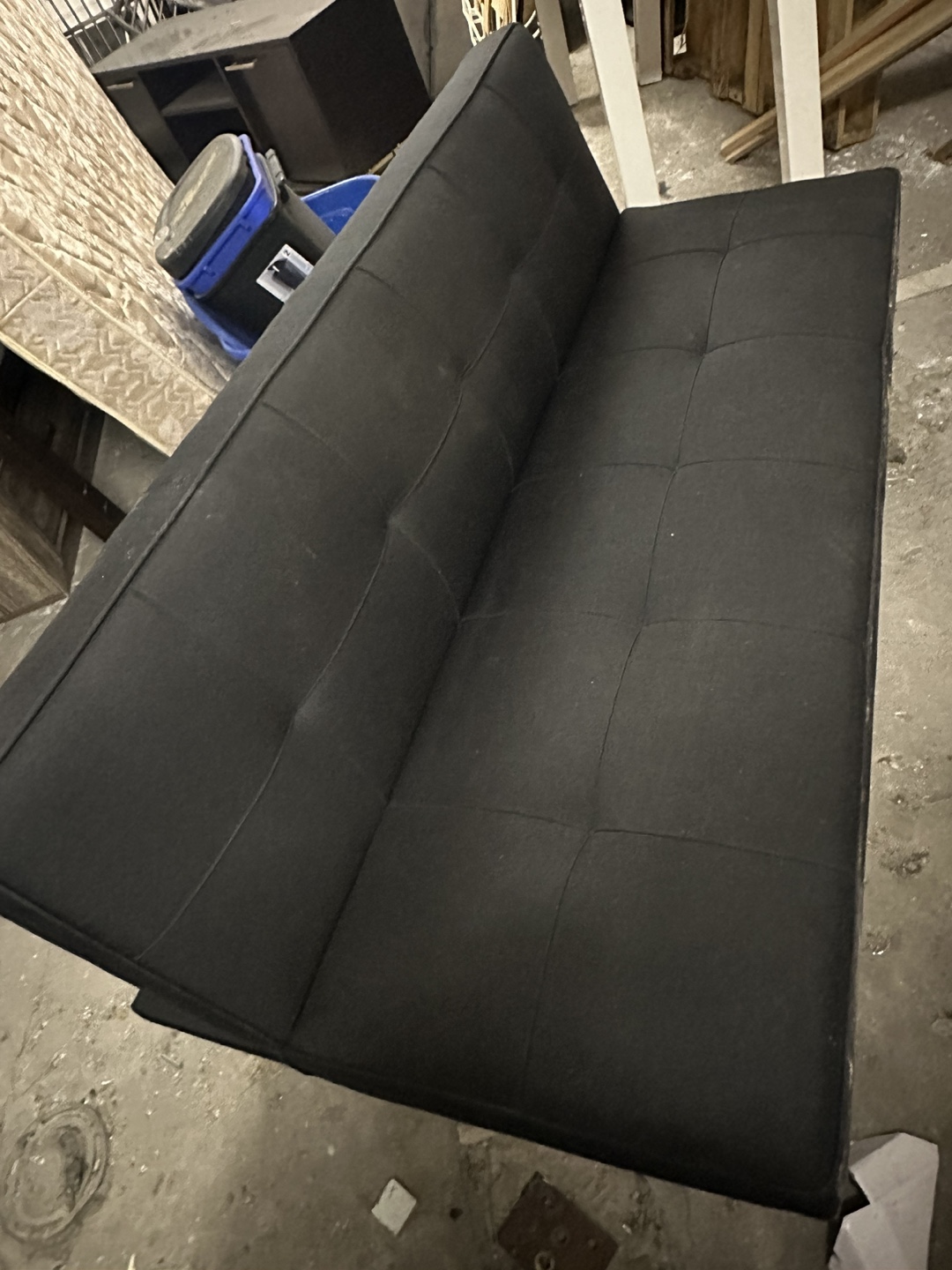 Black Futon Couch - photo 4
