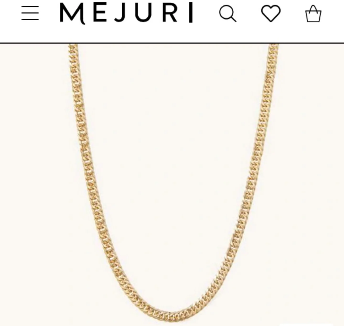 MEJURI gold vermeil chain Necklace $80 image indicator(2)