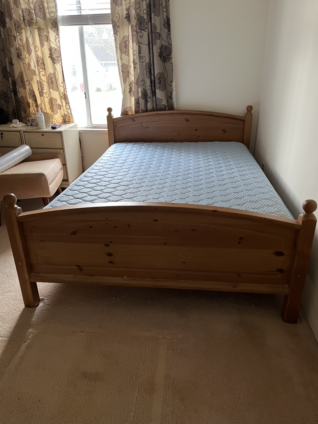 Double Bed Frame with Mattress