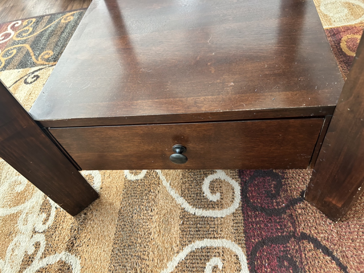 Glass Top End Table - photo 3