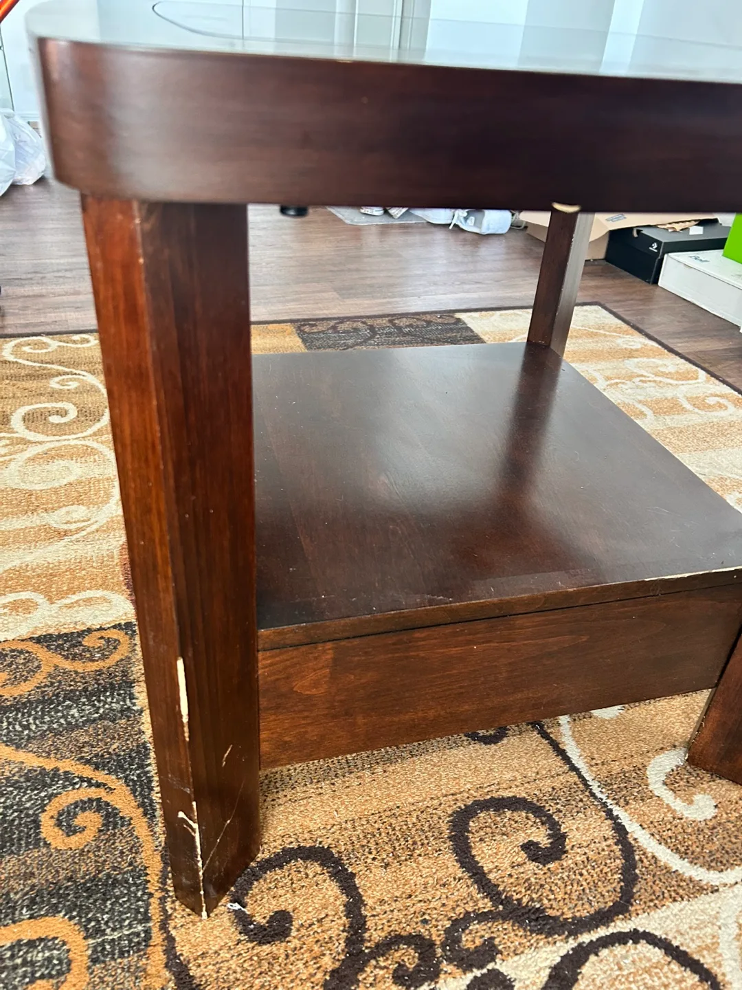 Glass Top End Table image indicator(6)