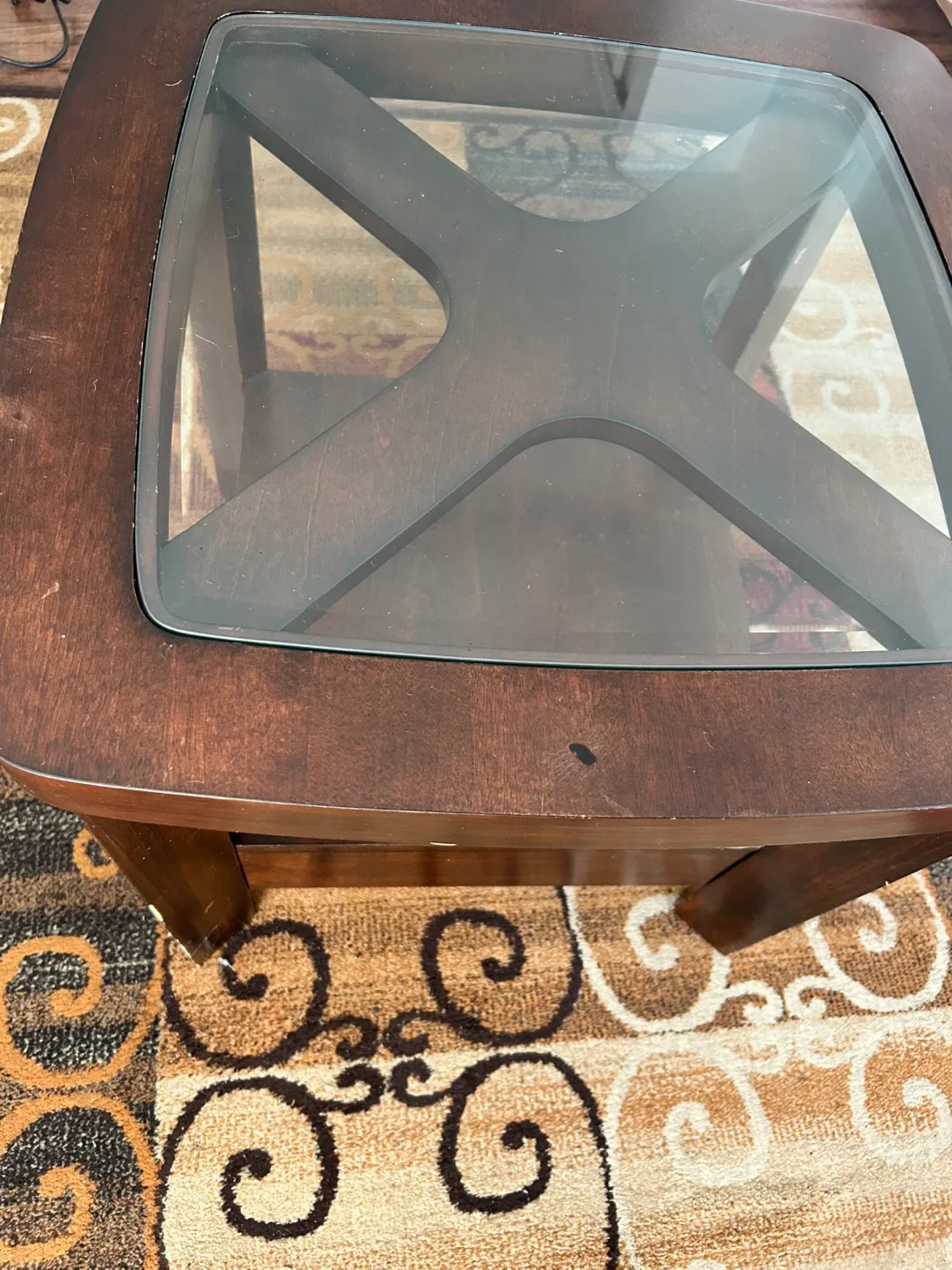 Glass Top End Table image indicator(2)