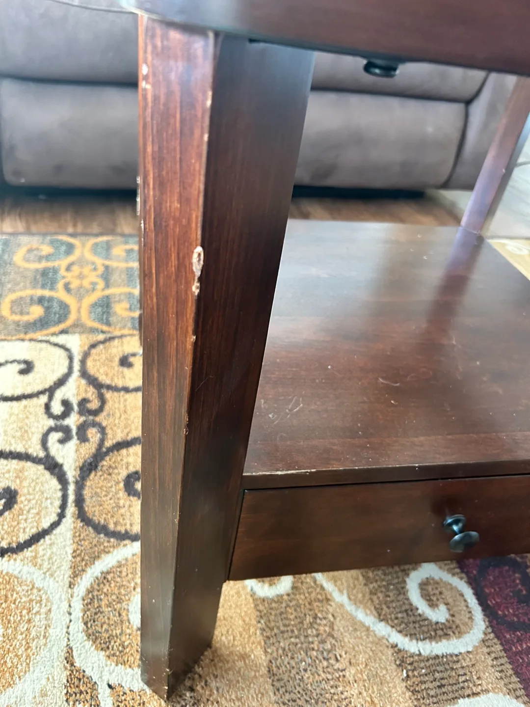 Glass Top End Table image indicator(7)