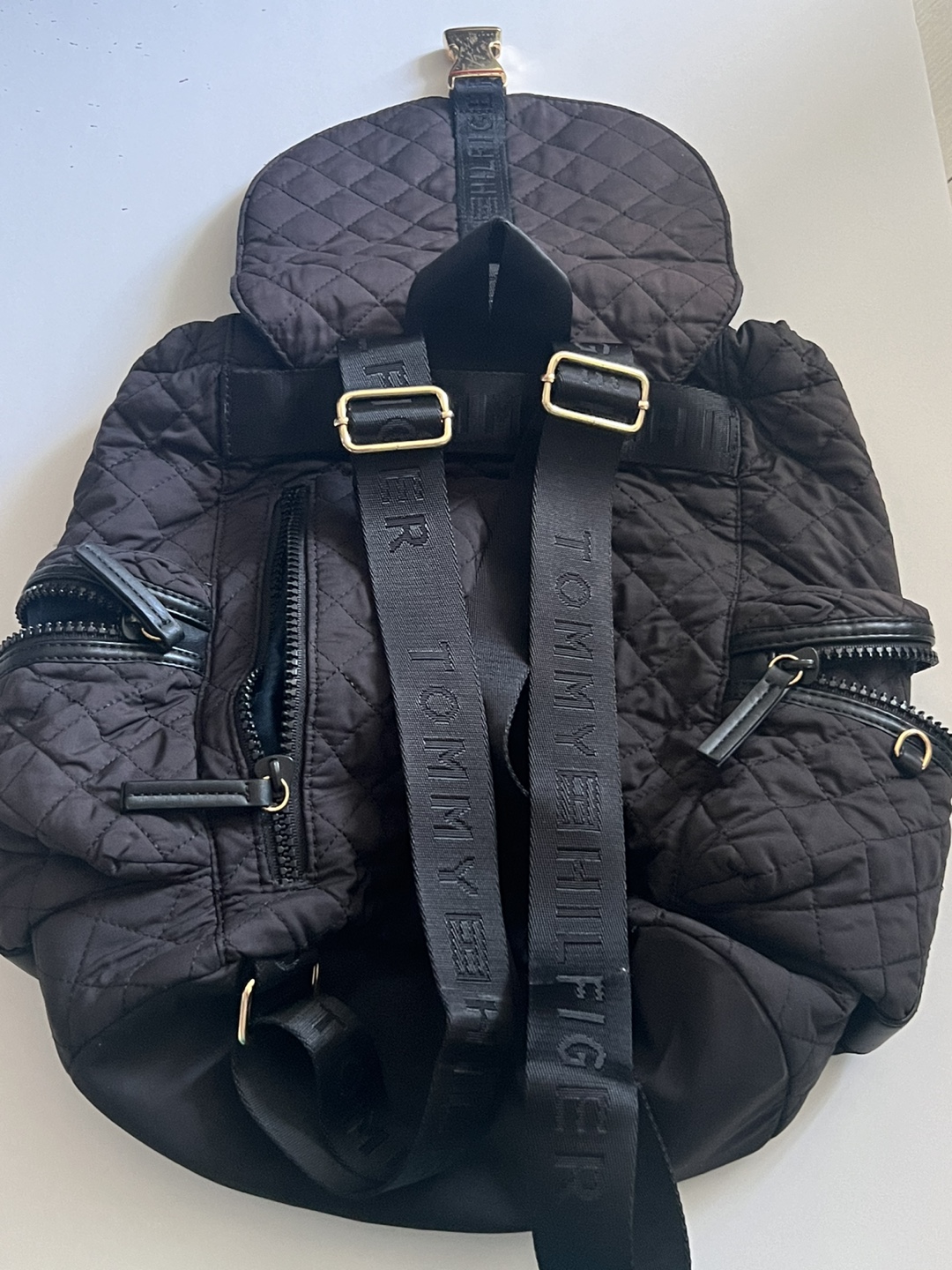 Tommy Hilfiger Black Quilted Backpack - photo 2