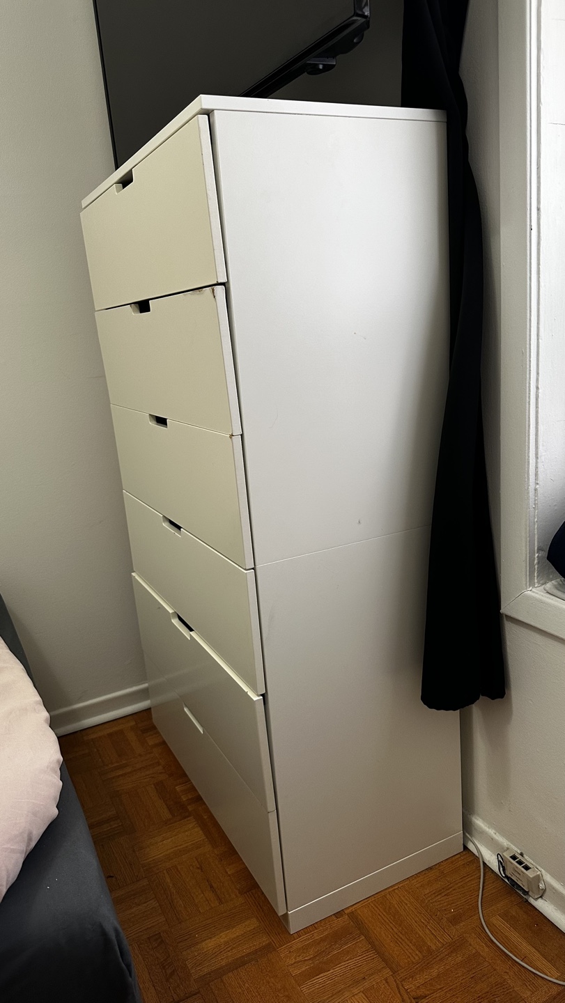 White 6-Drawer Dresser - photo 2