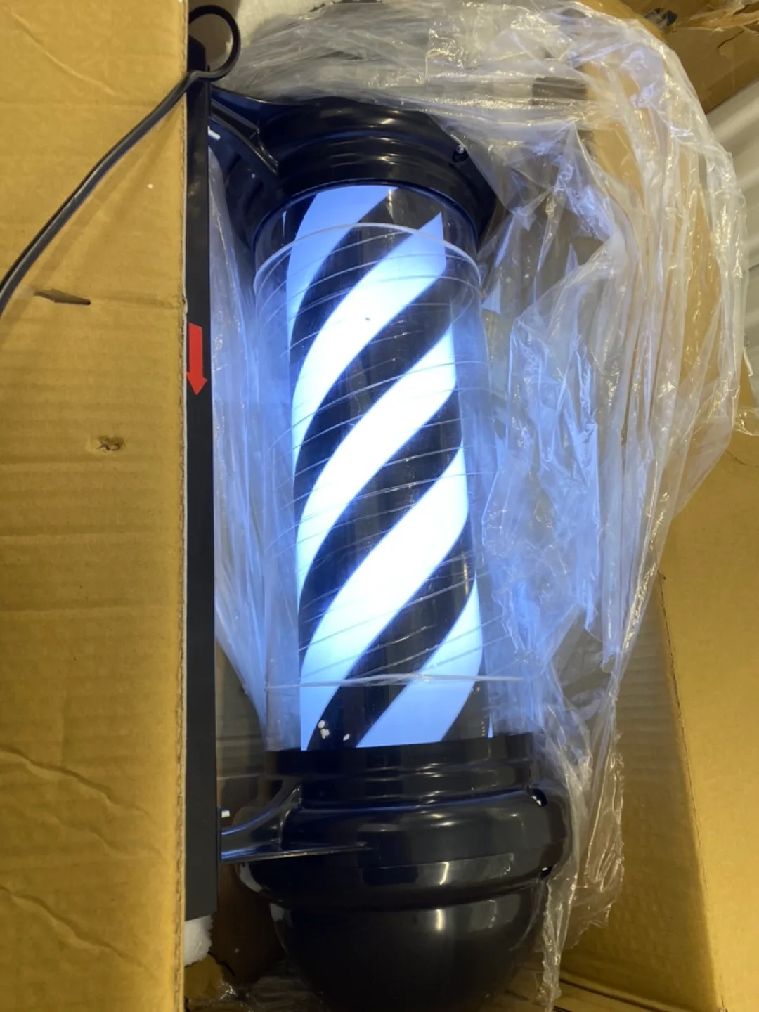 Barber Pole Light Sign