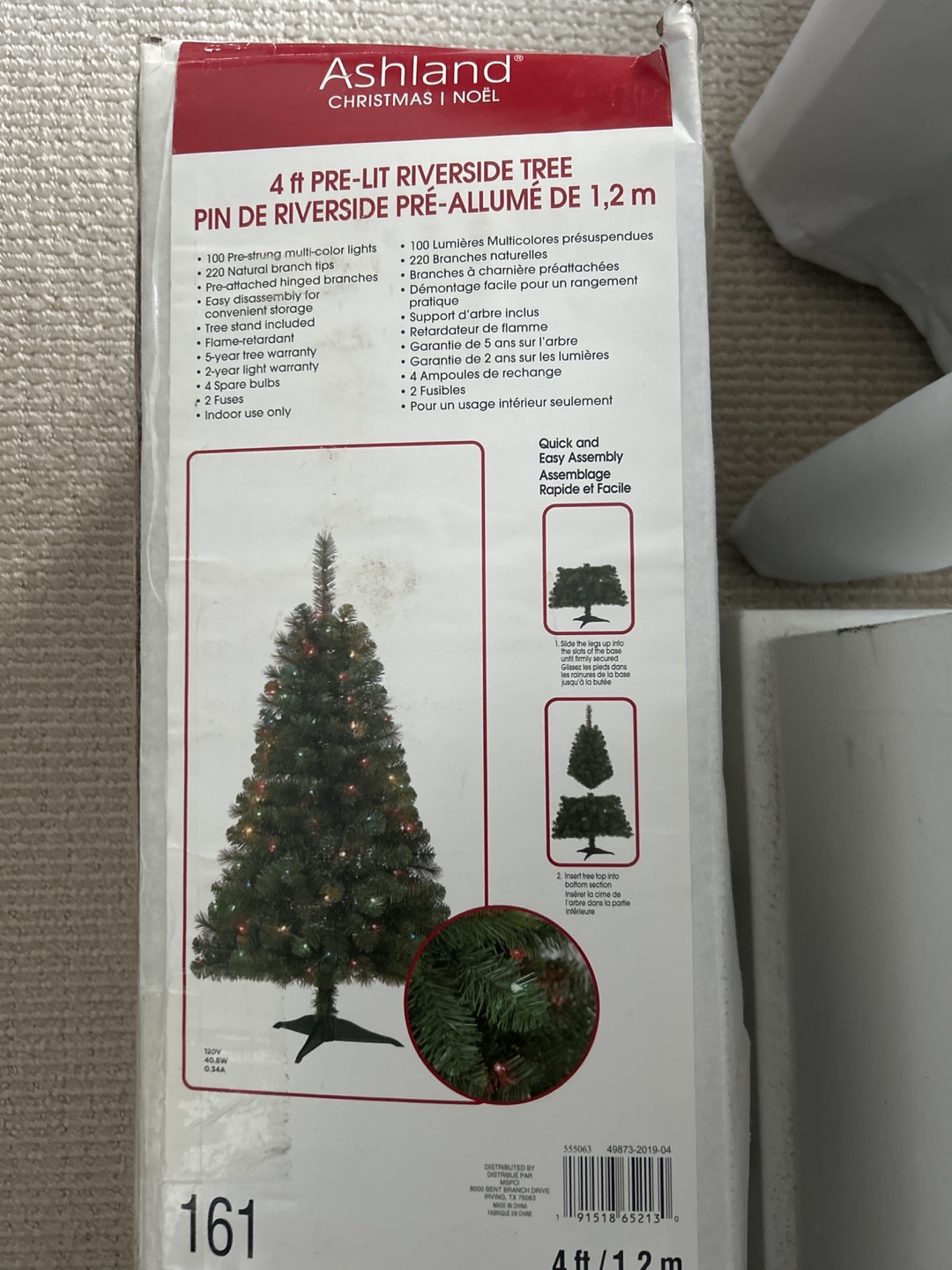 Ashland 4 ft Pre-lit Riverside Christmas Tree
