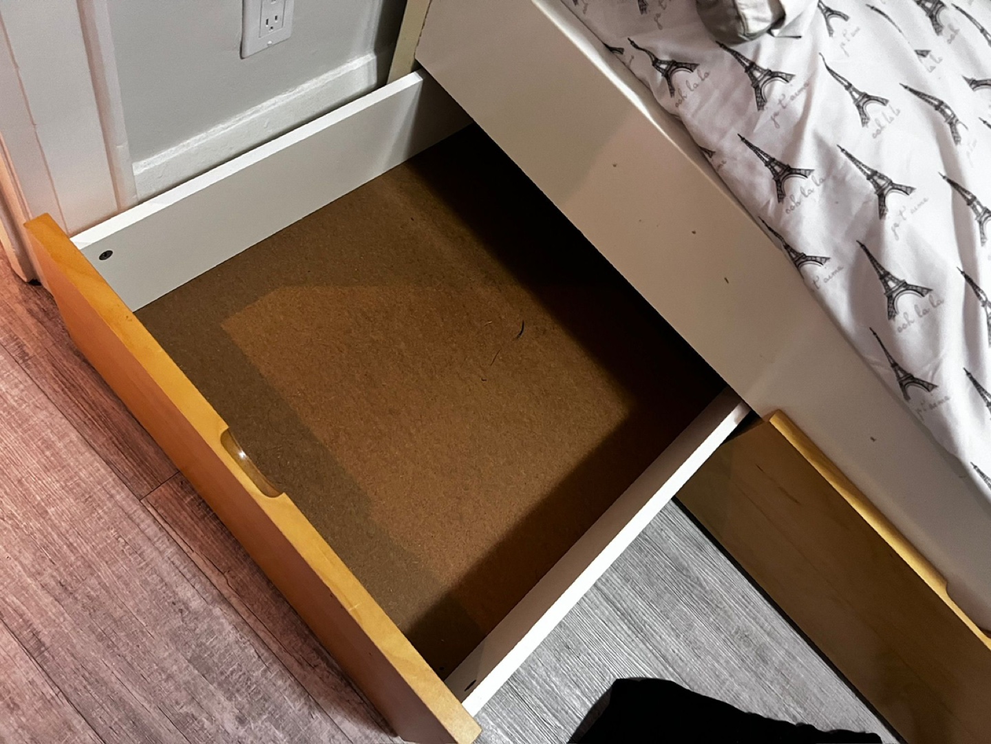 Twin-Sized Bed Frame with Storage Drawers - photo 2