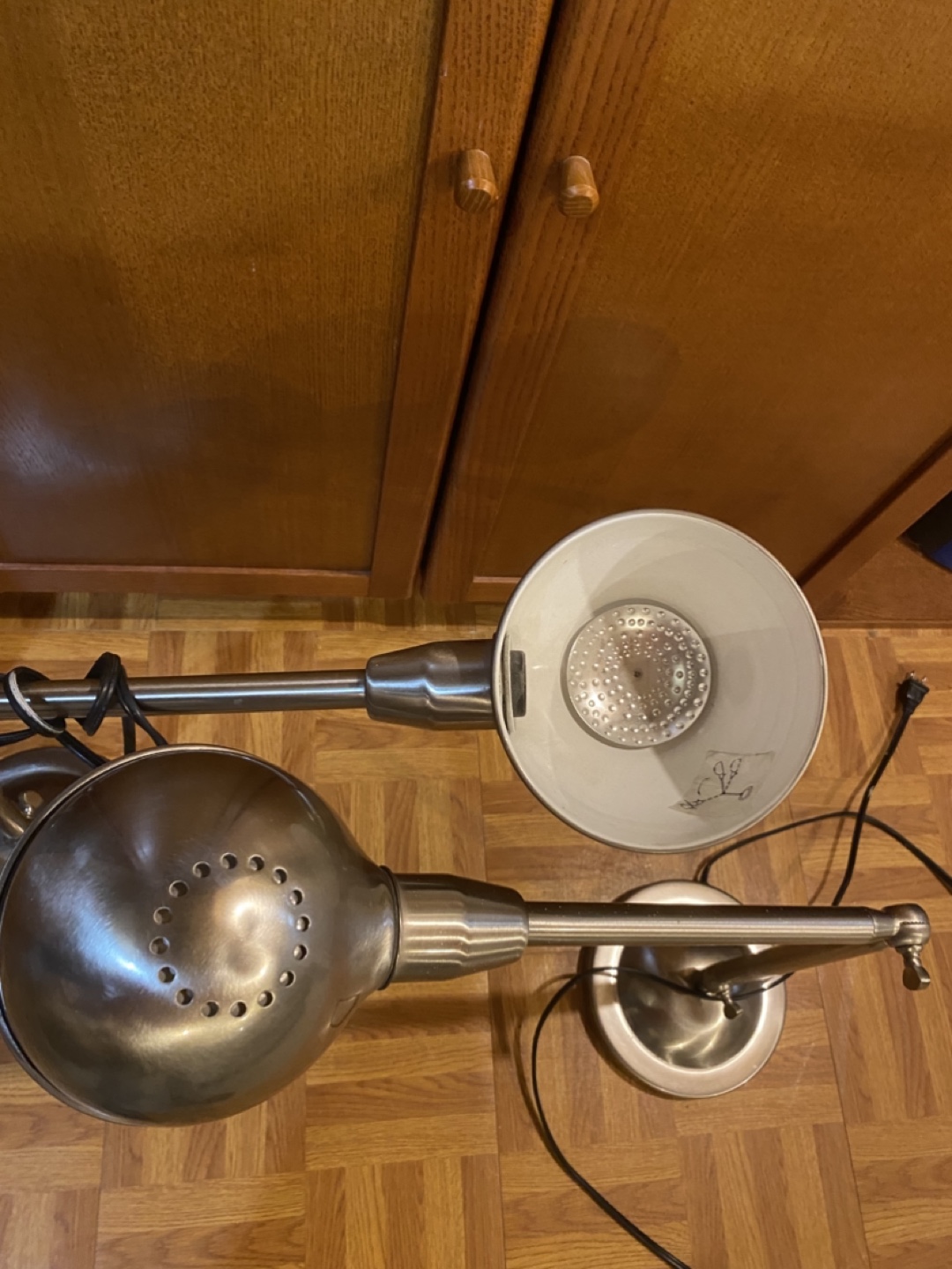 Pair of Metal Desk Lamps - photo 2