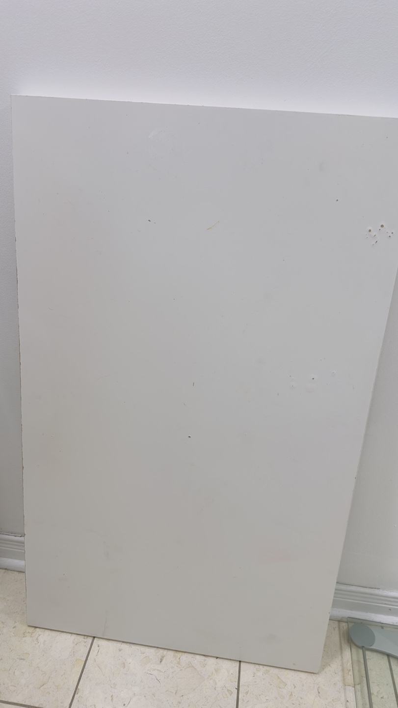 Ikea white table with black legs - photo 3