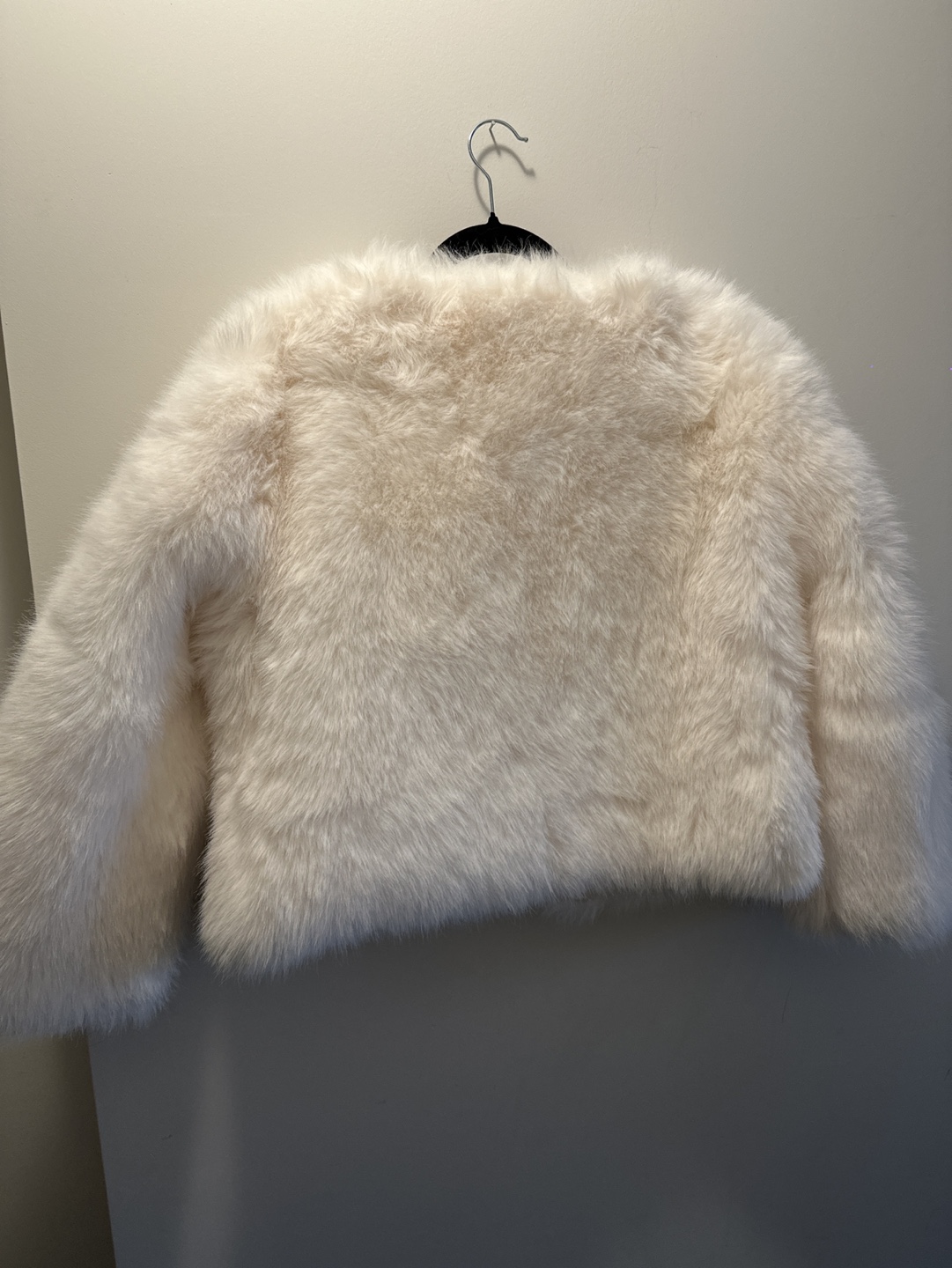 White Faux Fur Jacket - photo 2
