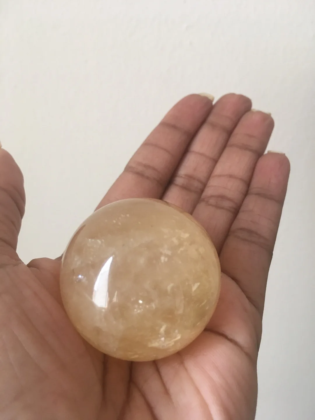 Crystal - Honey Calcite Sphere image indicator(2)