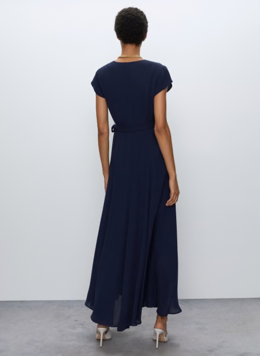 Babaton Navy Wrap Dress XS - photo 3