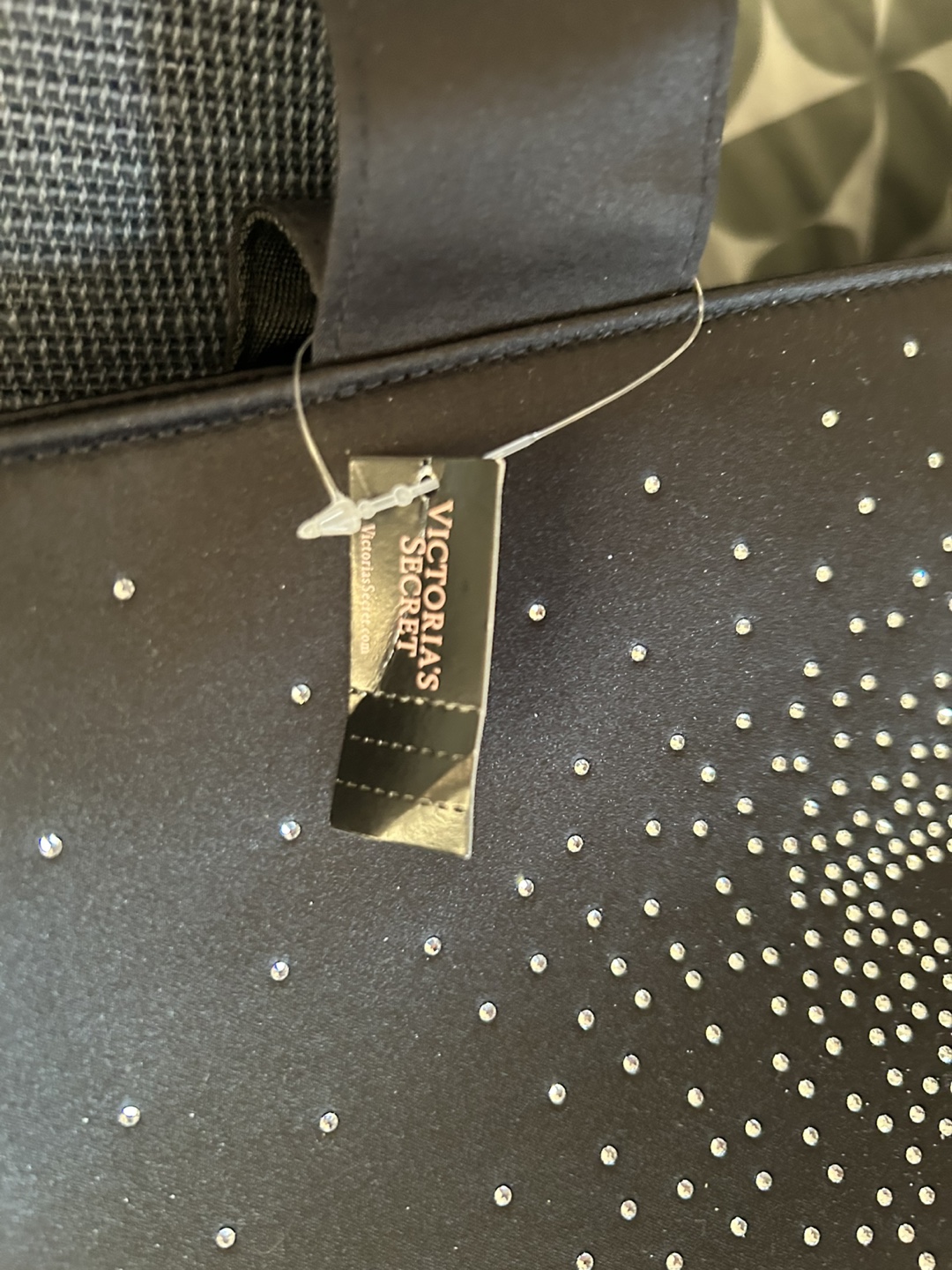 Victoria's Secret Black Tote Bag with Rhinestones - photo 5