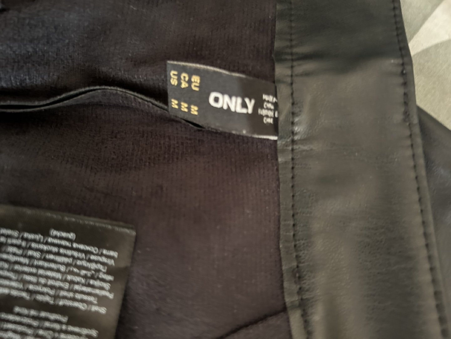 ONLY Black Leather Look Pants - photo 3