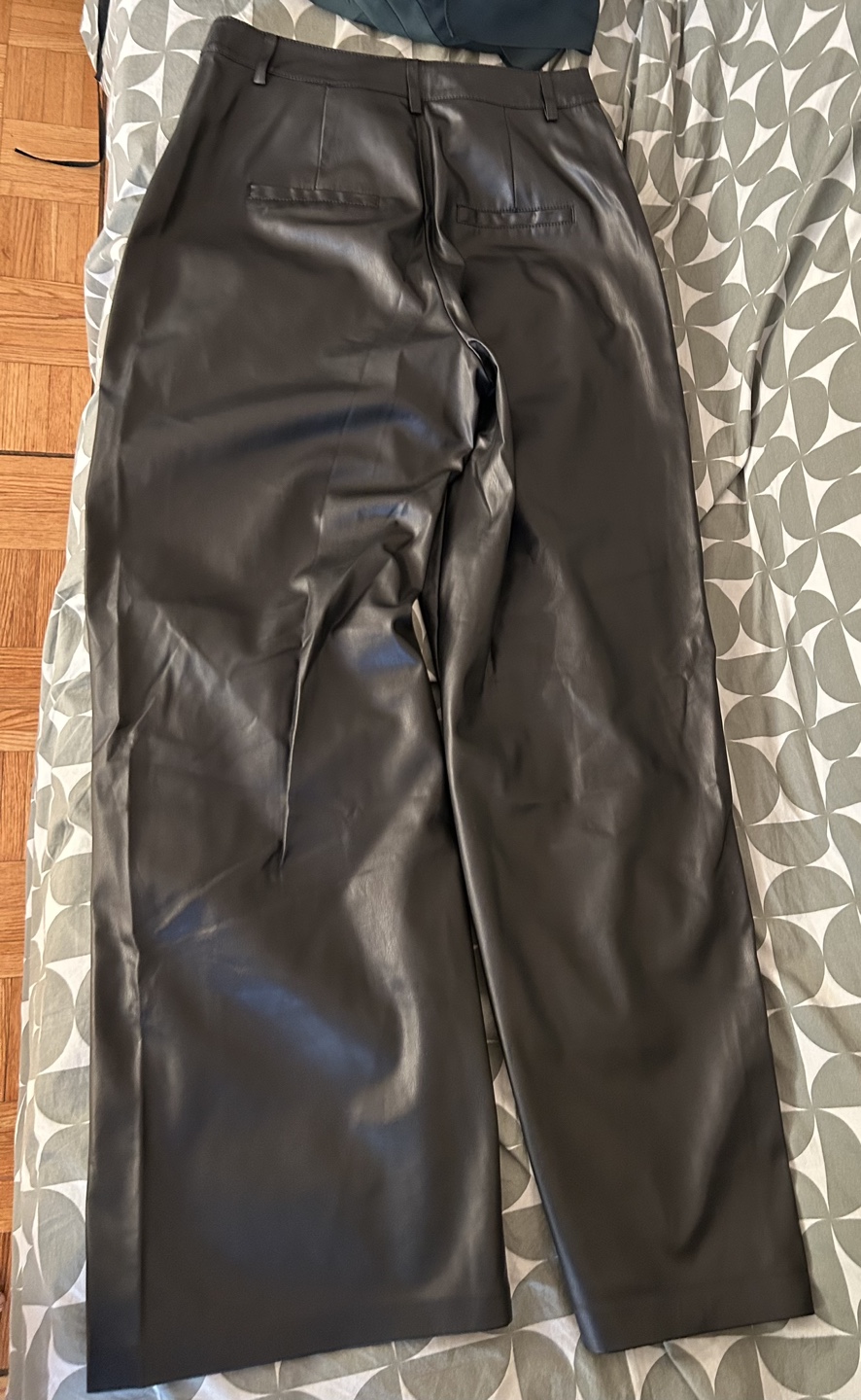 ONLY Black Leather Look Pants - photo 2