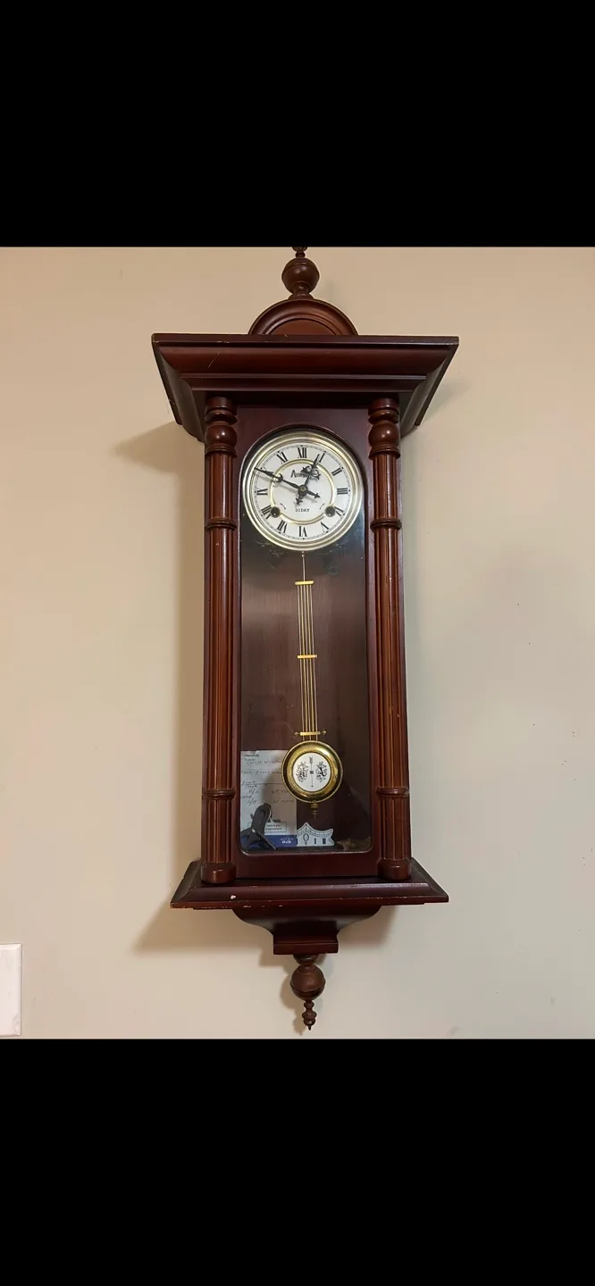 Antique Wooden Wall Clock thumbnail