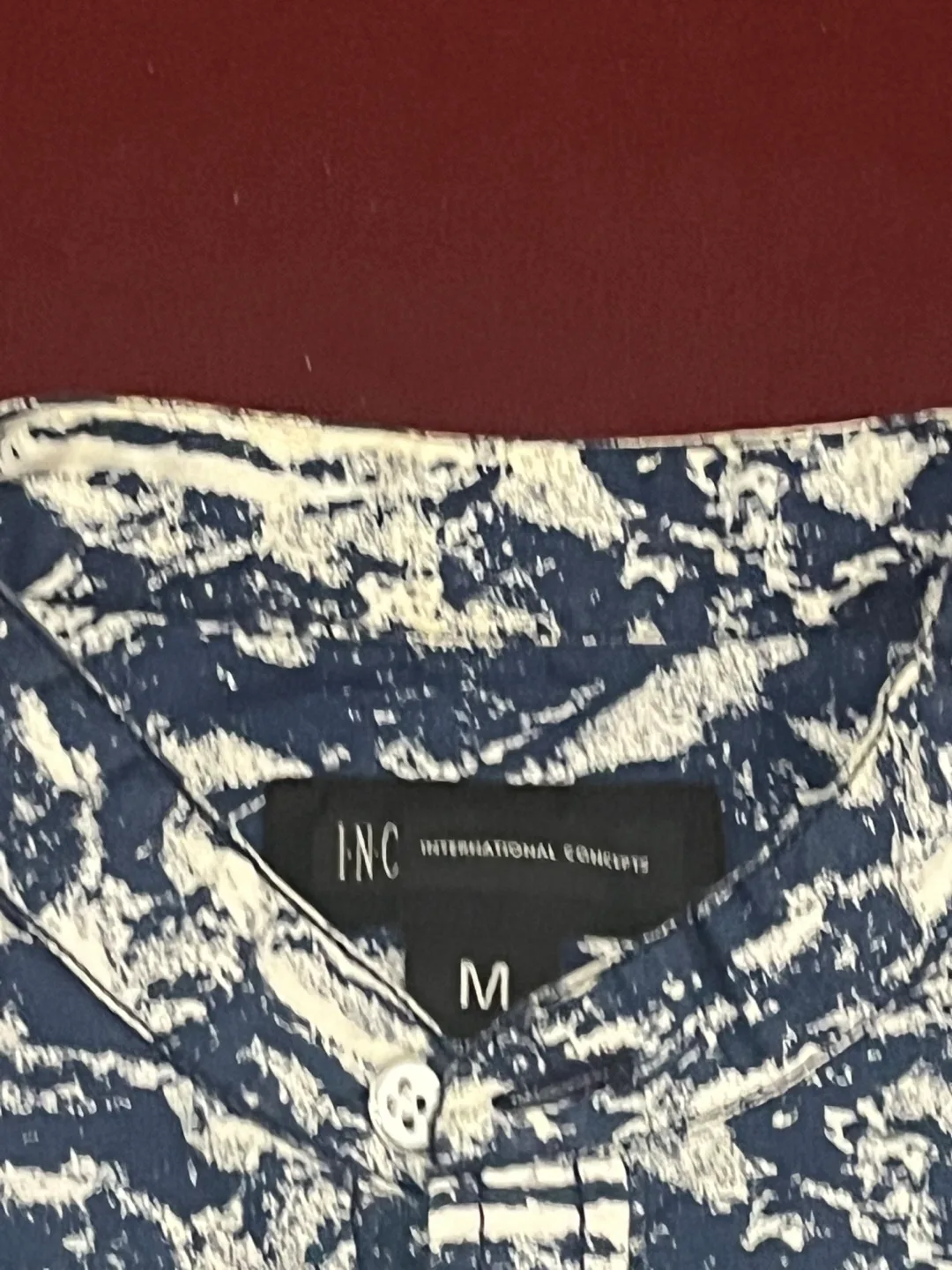 INC International Concepts Men's Short Sleeve Button Up Shirt image indicator(2)