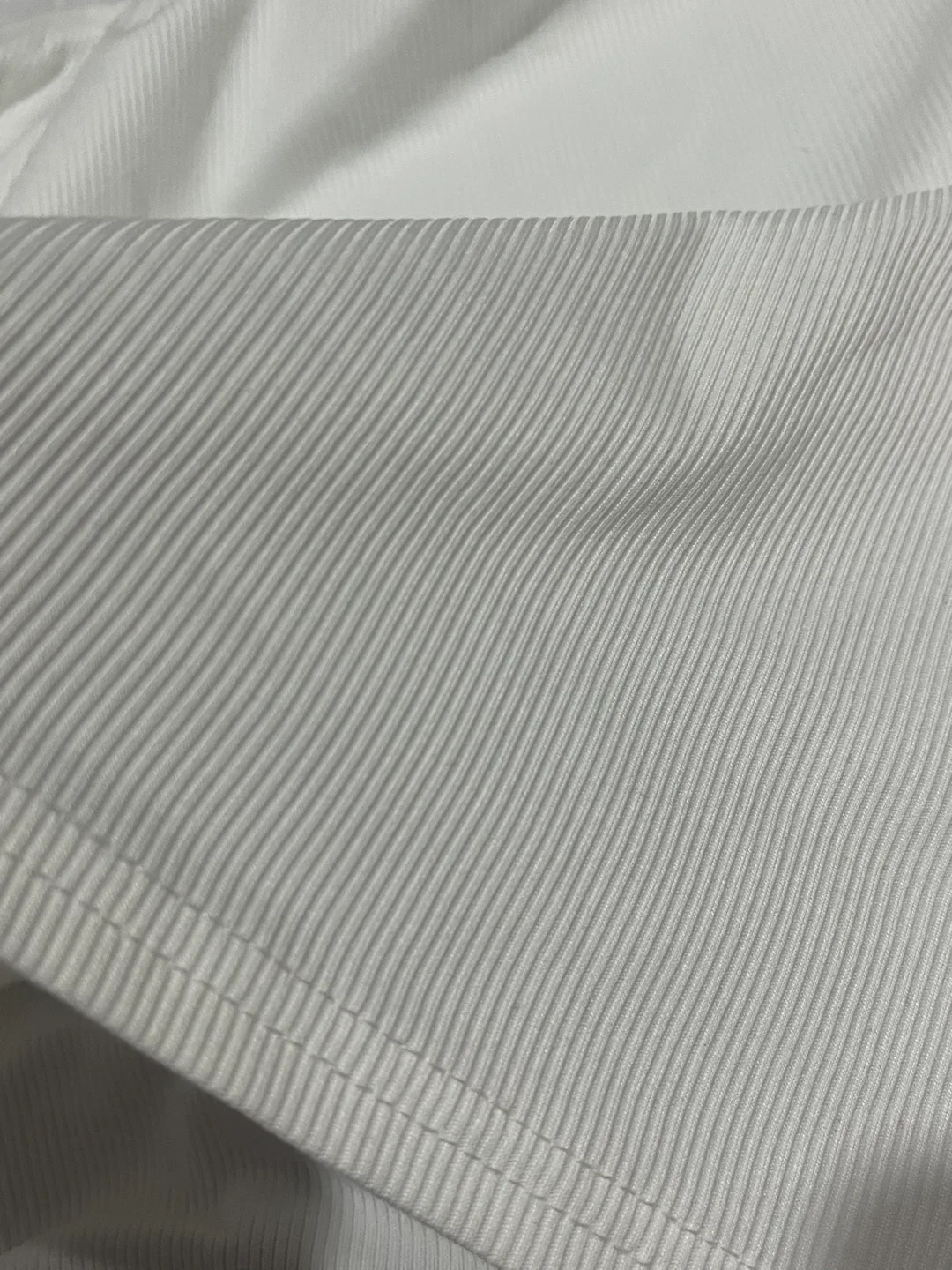 White Long Sleeve Top with Mesh Detail image indicator(2)