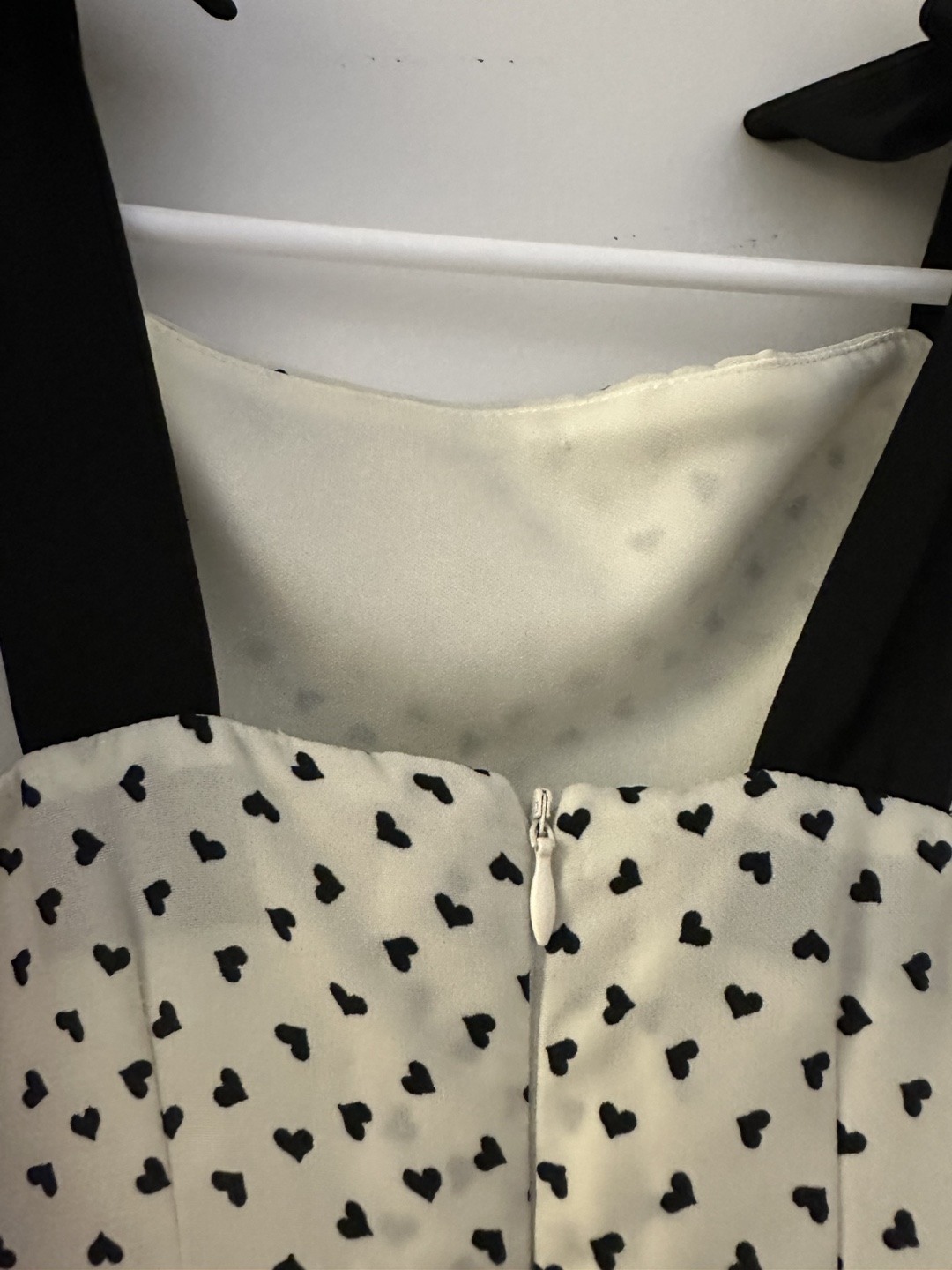 White and Black Heart Print Dress - photo 3