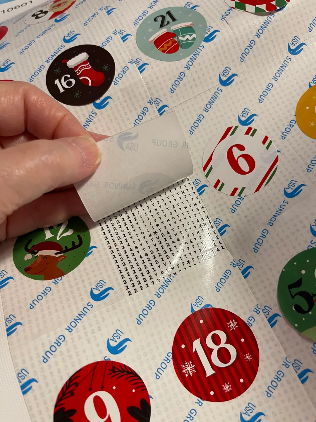 Christmas Advent Diamond Dot Painting 12x12 in image indicator(2)