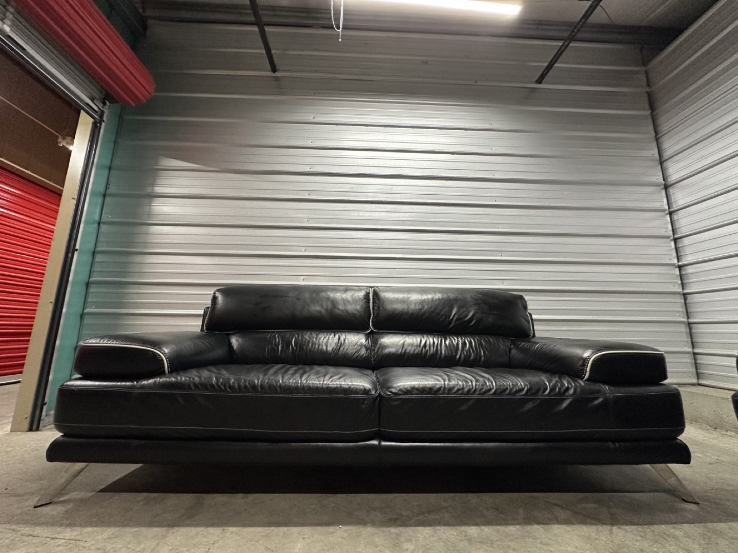 Genuine Leather Couch Set (FREE DELIVERY) - photo 3