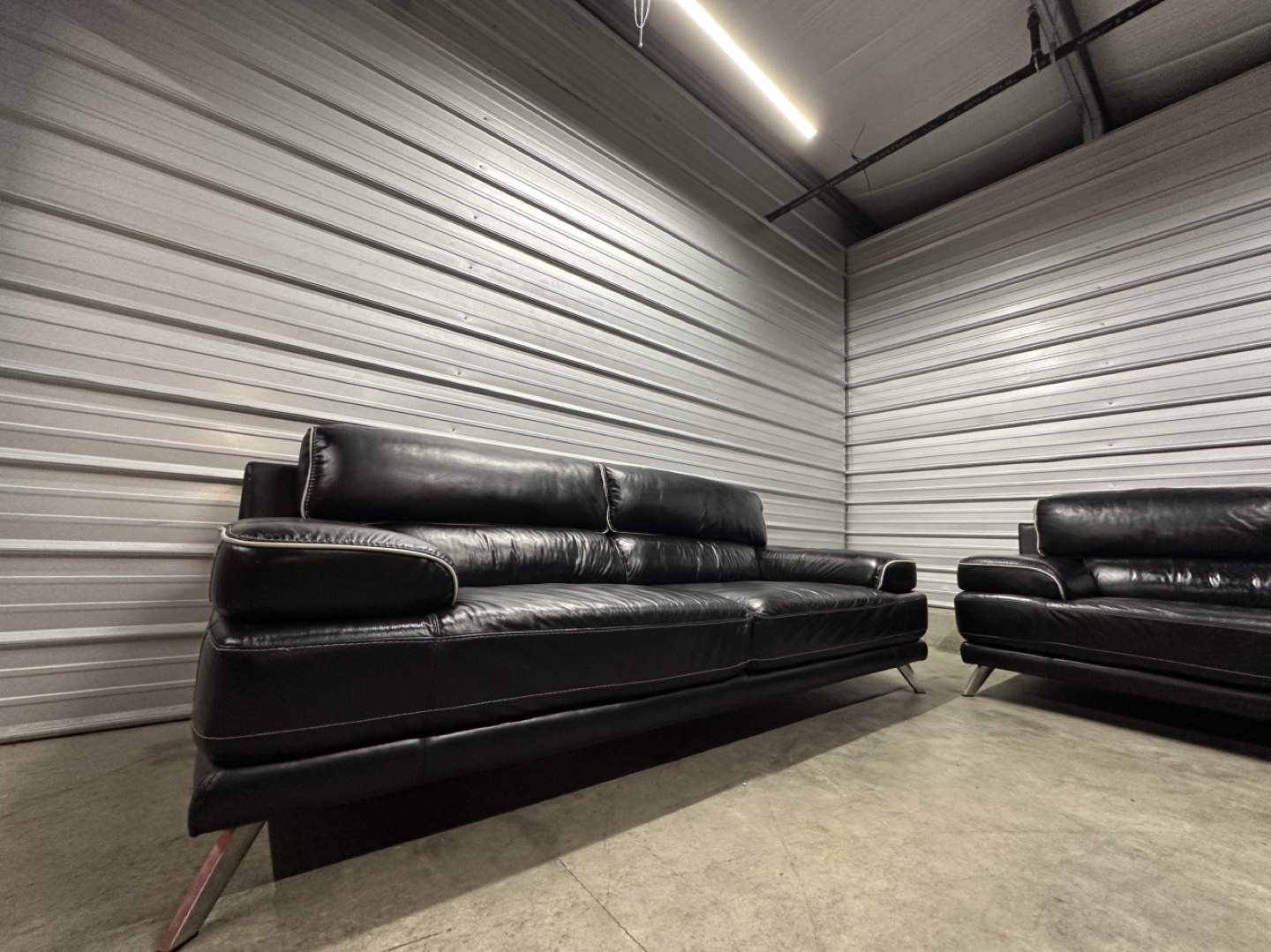 Genuine Leather Couch Set (FREE DELIVERY) - photo 2