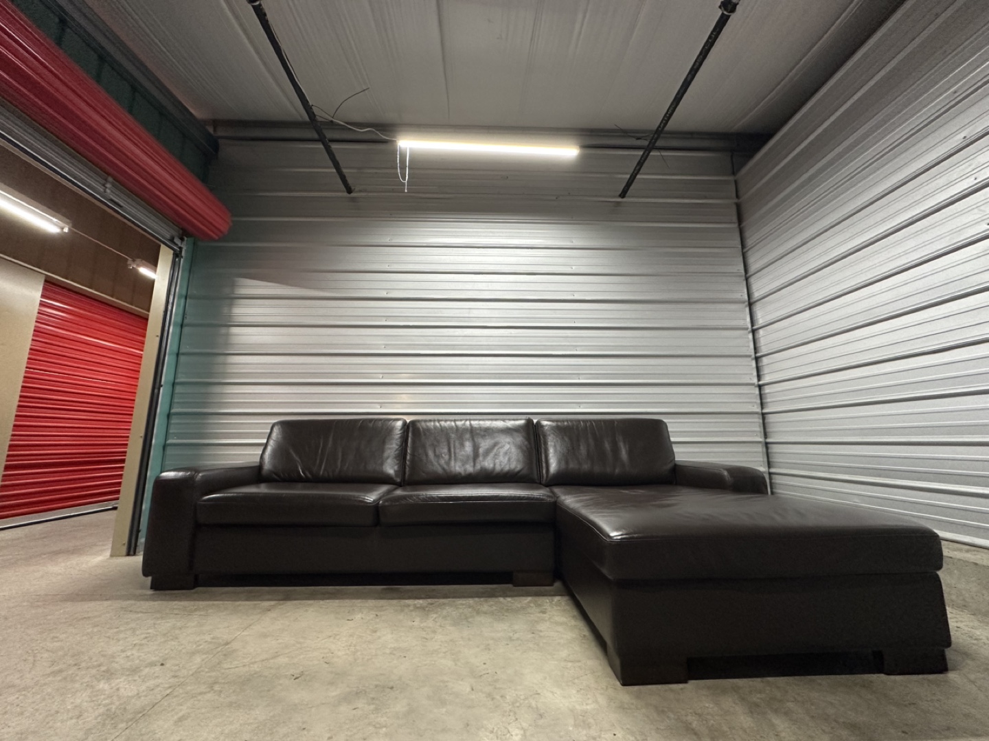 Genuine Leather Sectional Sofabed (FREE DELIVERY)