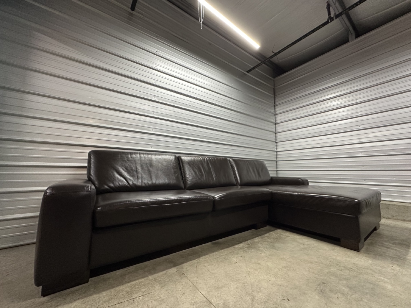 Genuine Leather Sectional Sofabed (FREE DELIVERY) - photo 3