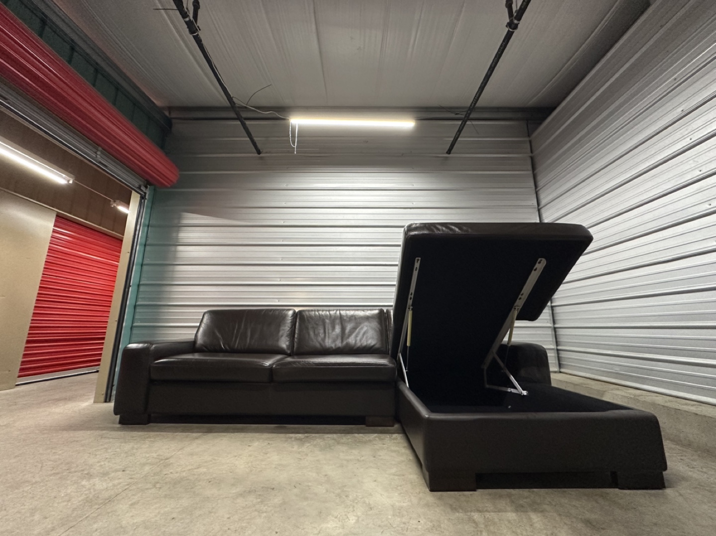 Genuine Leather Sectional Sofabed (FREE DELIVERY) - photo 4