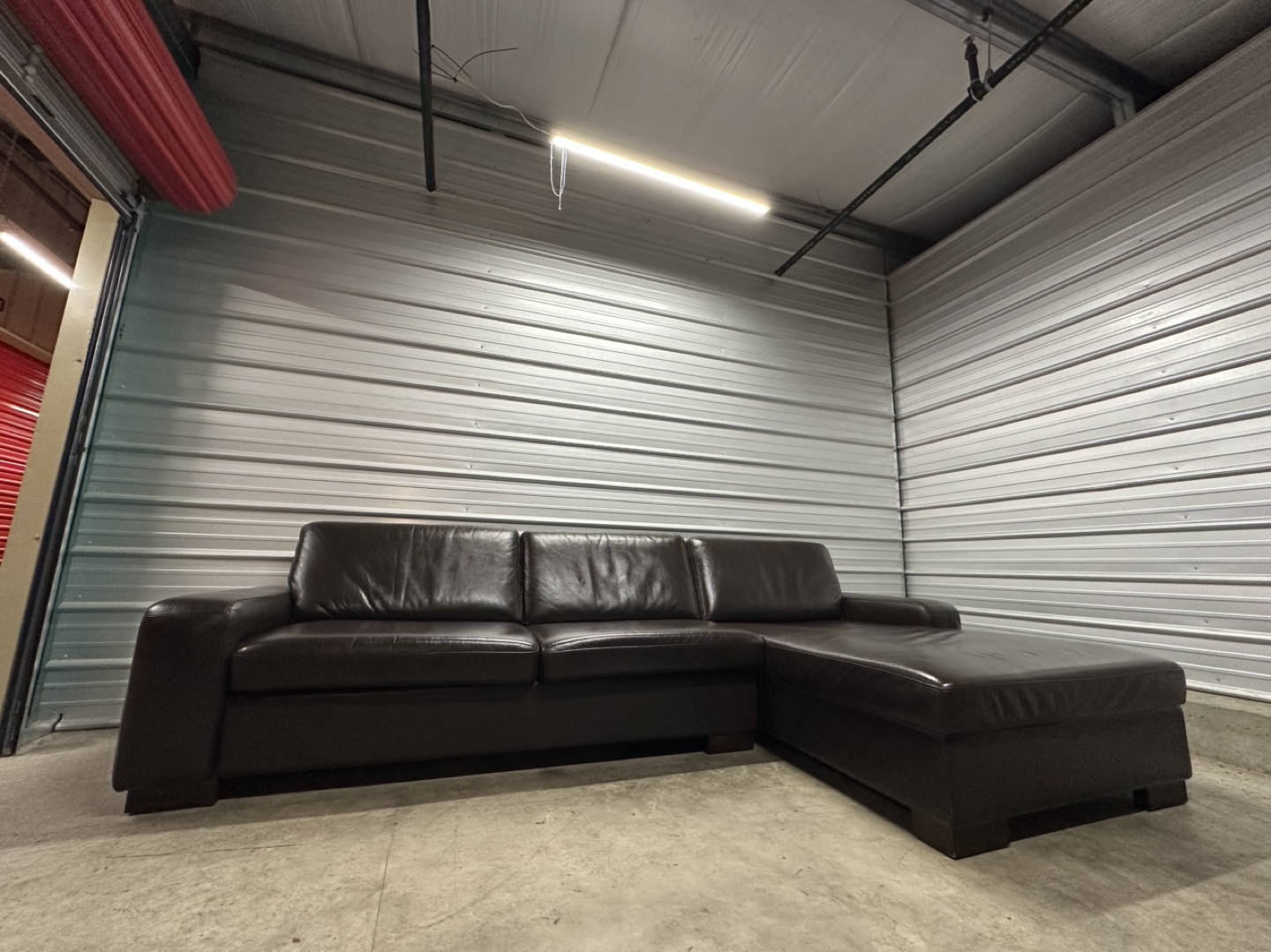 Genuine Leather Sectional Sofabed (FREE DELIVERY) - photo 2