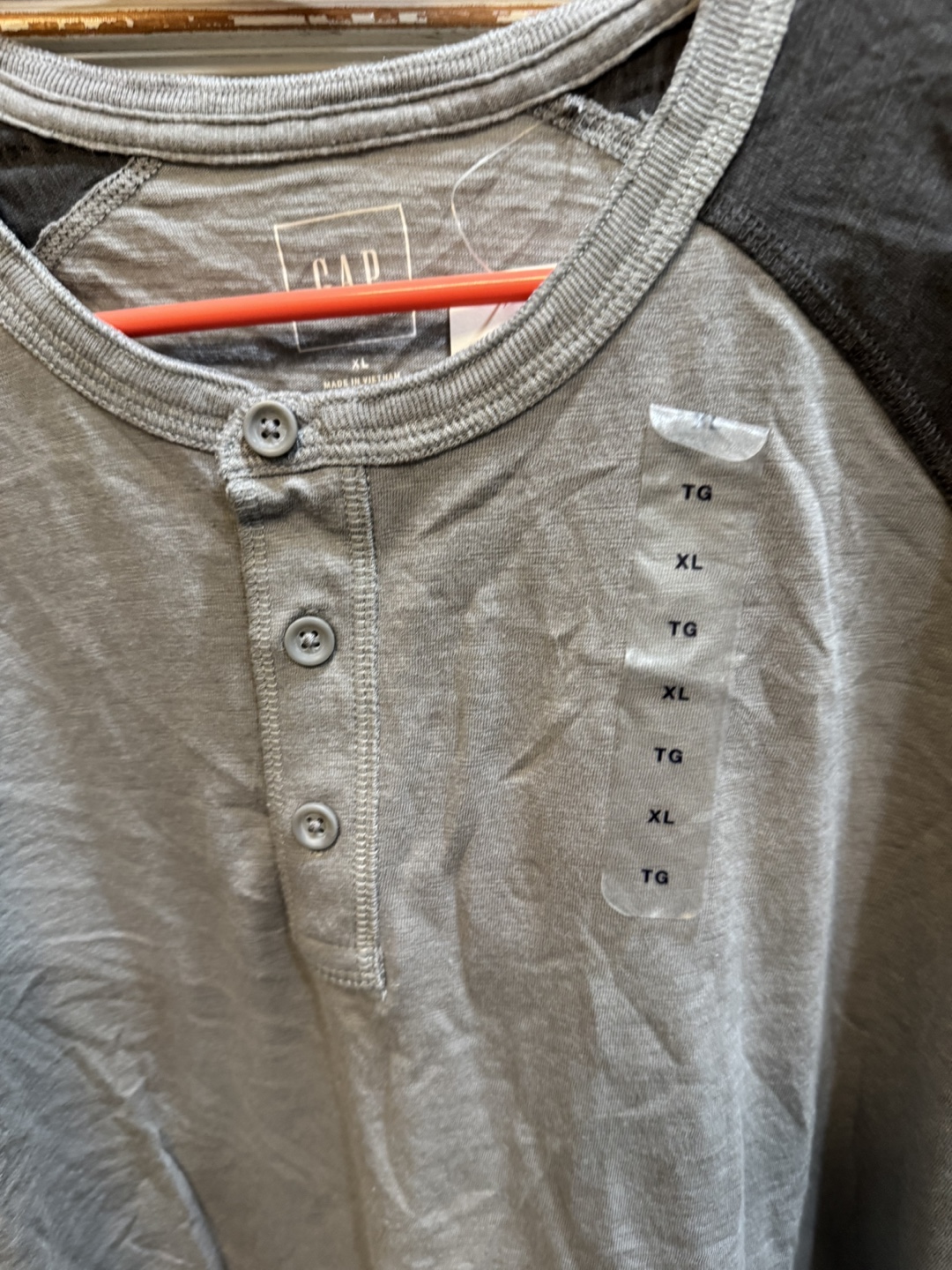 Gap Long Sleeve Henley Shirt - photo 2