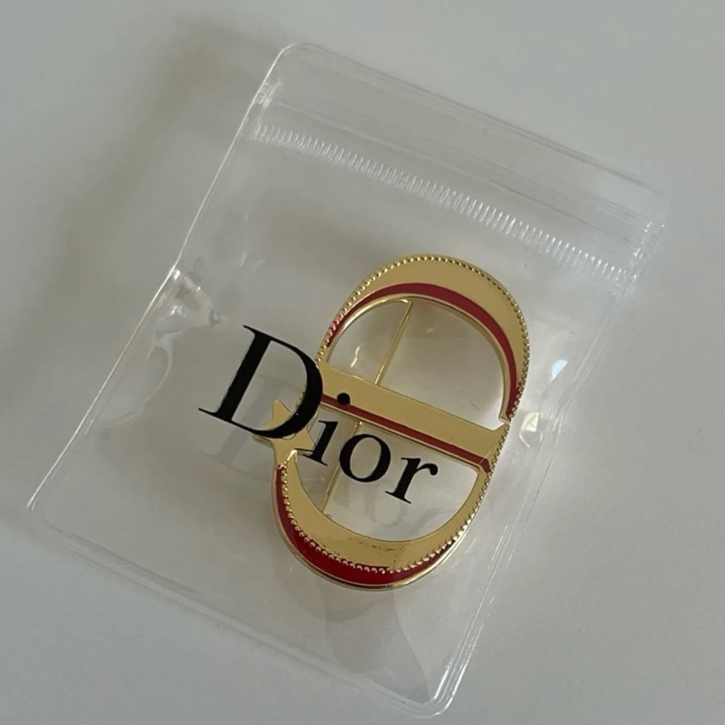 Christian Dior CD Logo Unisex Luxury Brooch image indicator(7)
