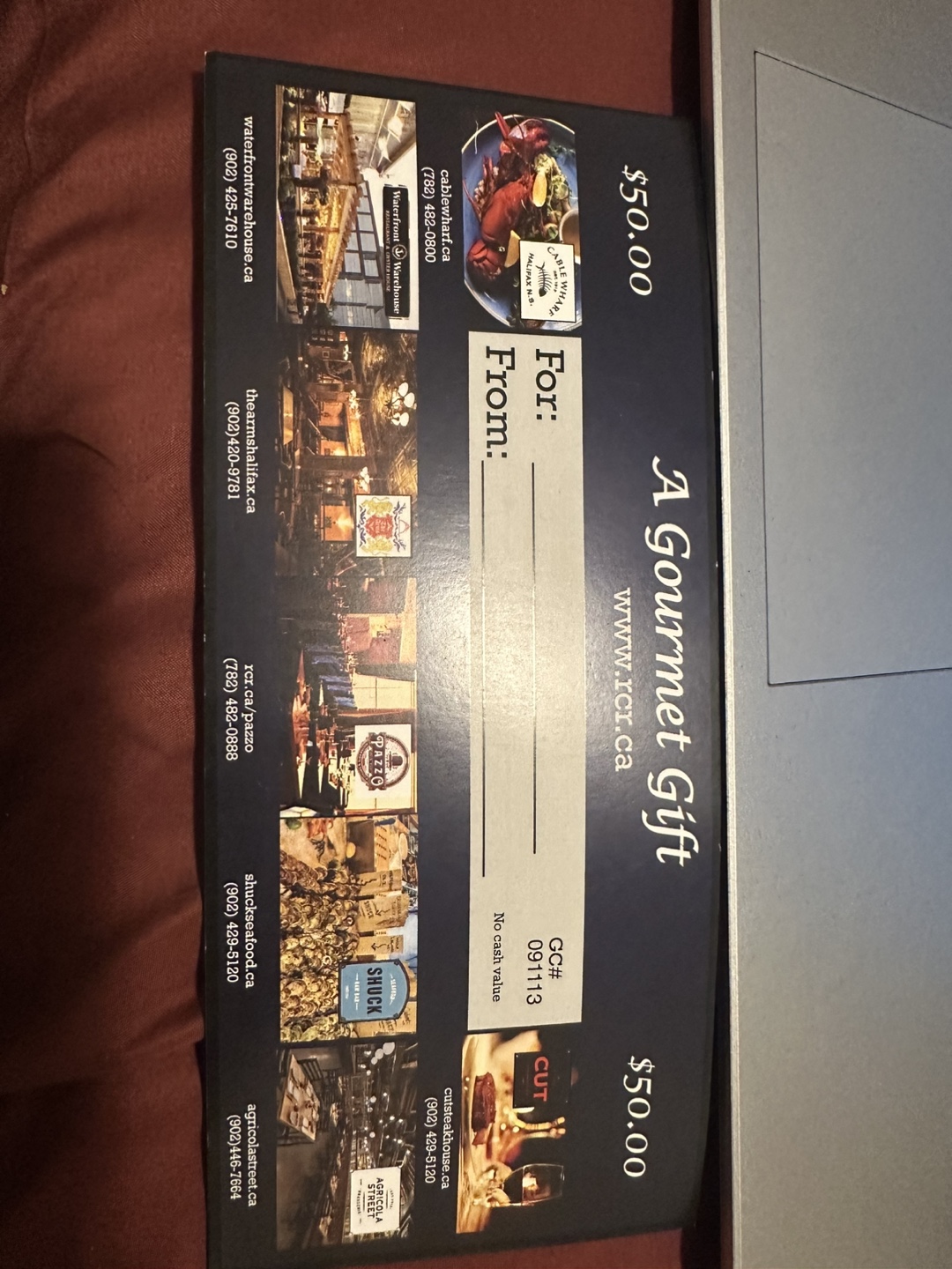 RC Restaurants Gift Card