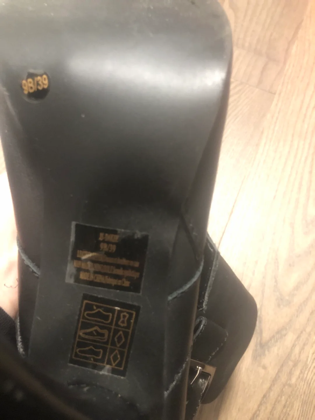 Jessica Simpson Black Peep Toe Booties image indicator(4)